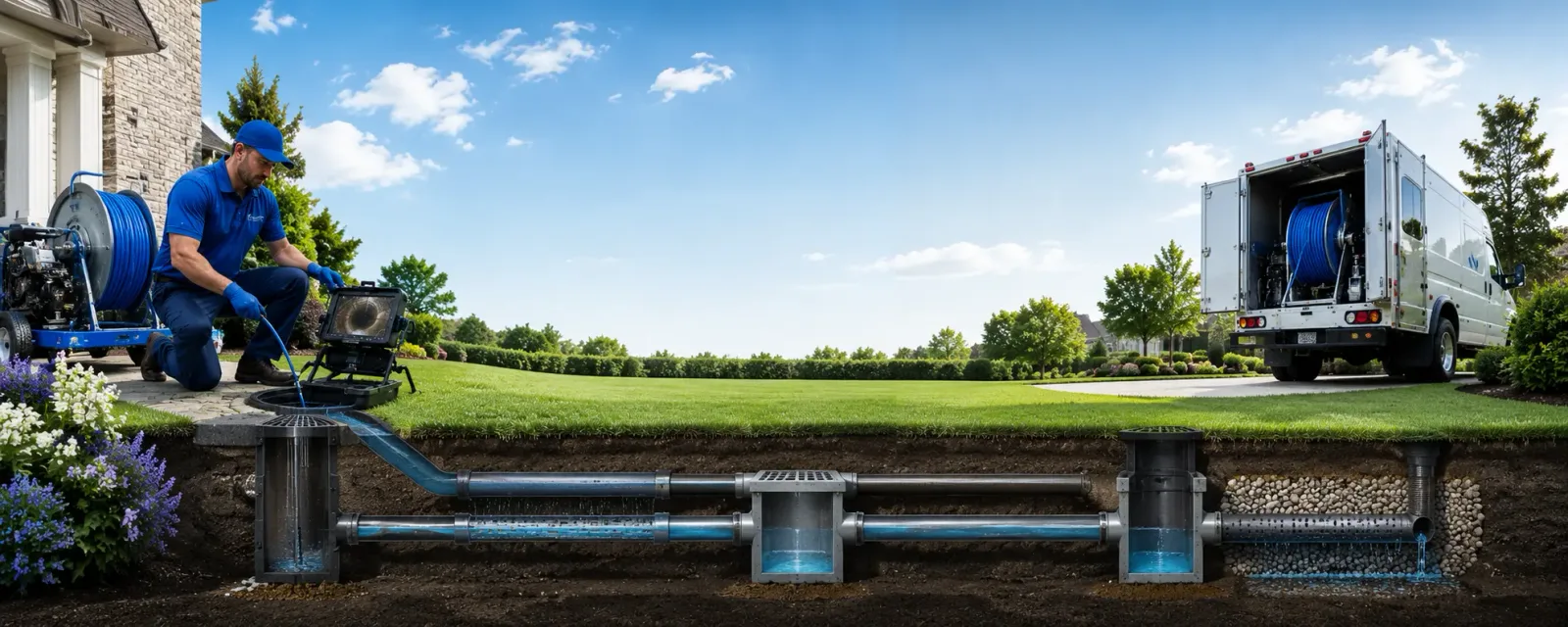 Outdoor drain cleaning information for La Plata, MD